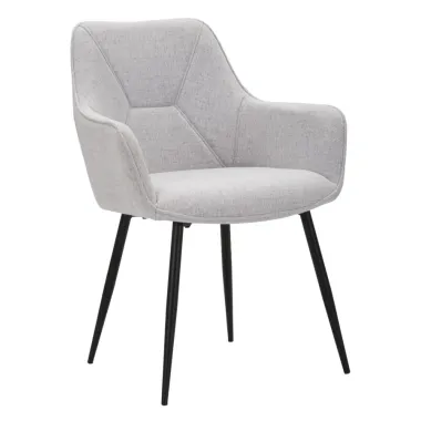 KRZESŁO VICENZA SZARE ZESTAW 2 SZT 58X63X85,5 cm